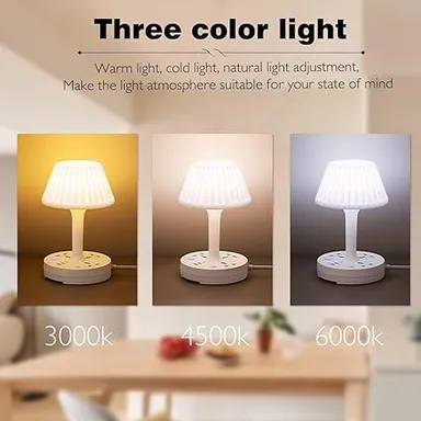 Smart Multifunction Desk Lamp with AC Outlets, USB |Type‑C Charging Ports, Eye‑Care LED Nightstand Light with Flexible Phone Holder and Extension Power Board thumbnail 2
