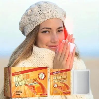 Hand Warmers Value Pack | Air-Activated Ready-to-Use Disposable Heat Packs for Winter, Outdoor & Travel | Pack of 10 & 20 Pieces thumbnail 0