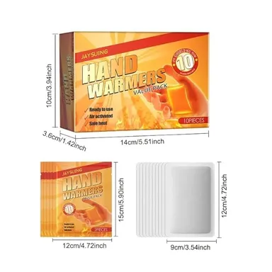 Hand Warmers Value Pack | Air-Activated Ready-to-Use Disposable Heat Packs for Winter, Outdoor & Travel | Pack of 10 & 20 Pieces thumbnail 1