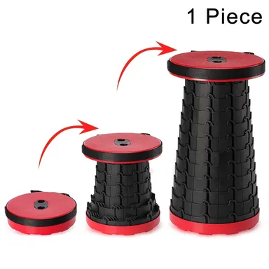 Telescopic Foldable Stool for Travel & Camping | Portable Round Seat for Outdoor, Gym, Fishing & Multipurpose Sitting |Lightweight & Sturdy thumbnail 2