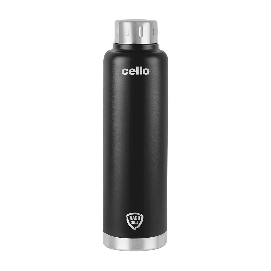 Cello 500ml Stainless Steel Double Wall Insulated Flask Bottle – Vacuum Leak Proof Hot & Cold Thermosteel Water Bottle for Office Gym Travel image 1