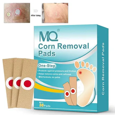 Foot Corn Remover Pads for Corn, Callus and Wart Care with Pressure Relief Cushioning| Anti-Friction Protective Plaster Patches for Toes and Soles 36 Count thumbnail 1