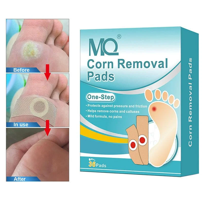Foot Corn Remover Pads for Corn, Callus and Wart Care with Pressure Relief Cushioning| Anti-Friction Protective Plaster Patches for Toes and Soles 36 Count image 3