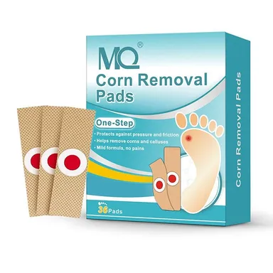 Foot Corn Remover Pads for Corn, Callus and Wart Care with Pressure Relief Cushioning| Anti-Friction Protective Plaster Patches for Toes and Soles 36 Count thumbnail 0