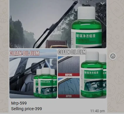 Concentrated Windshield Cleaner Liquid for Cars | Anti-Film Glass Water | Streak-Free Car Glass Cleaning Solution 100ml image 3
