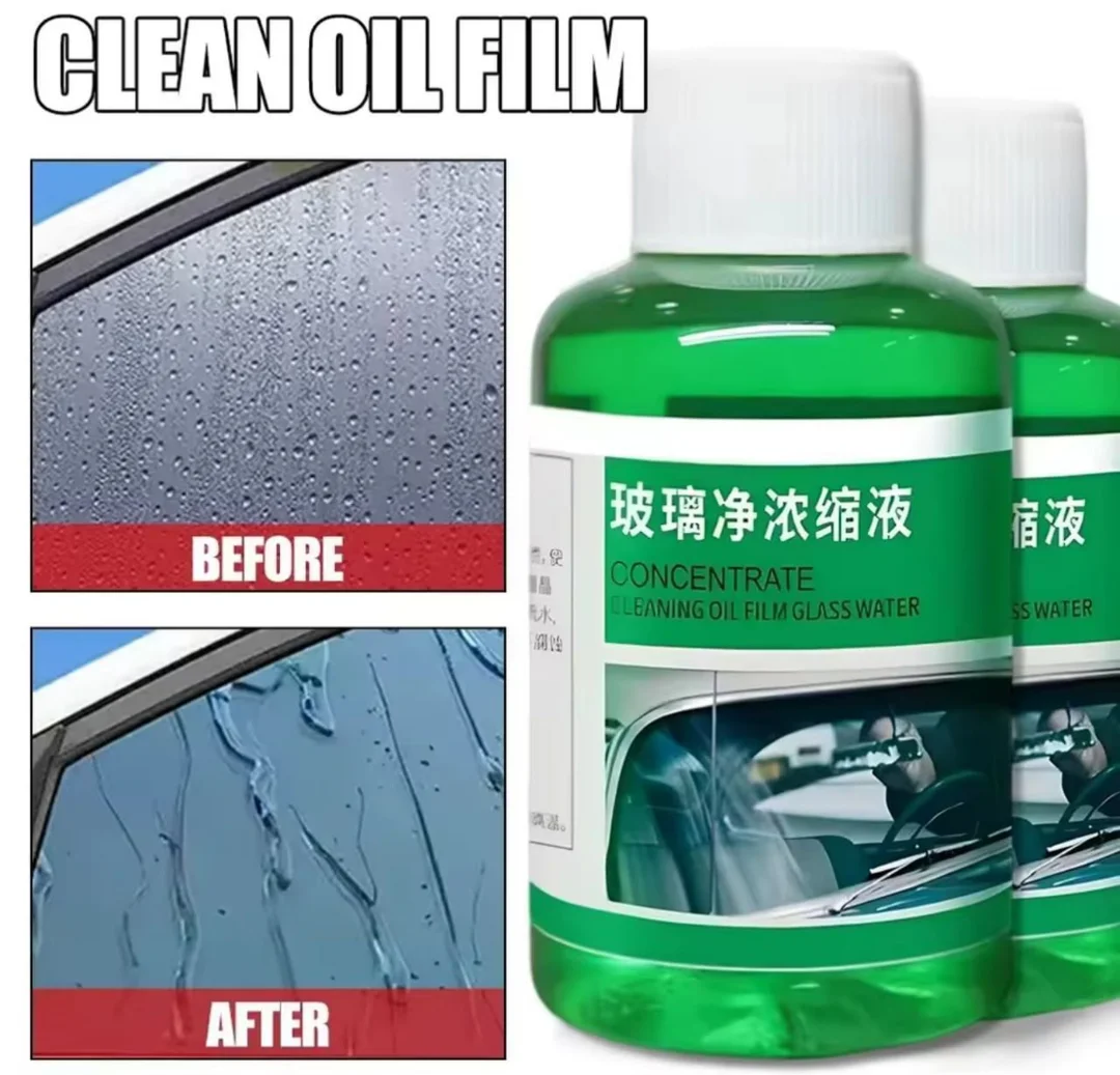 Concentrated Windshield Cleaner Liquid for Cars | Anti-Film Glass Water | Streak-Free Car Glass Cleaning Solution 100ml image 4