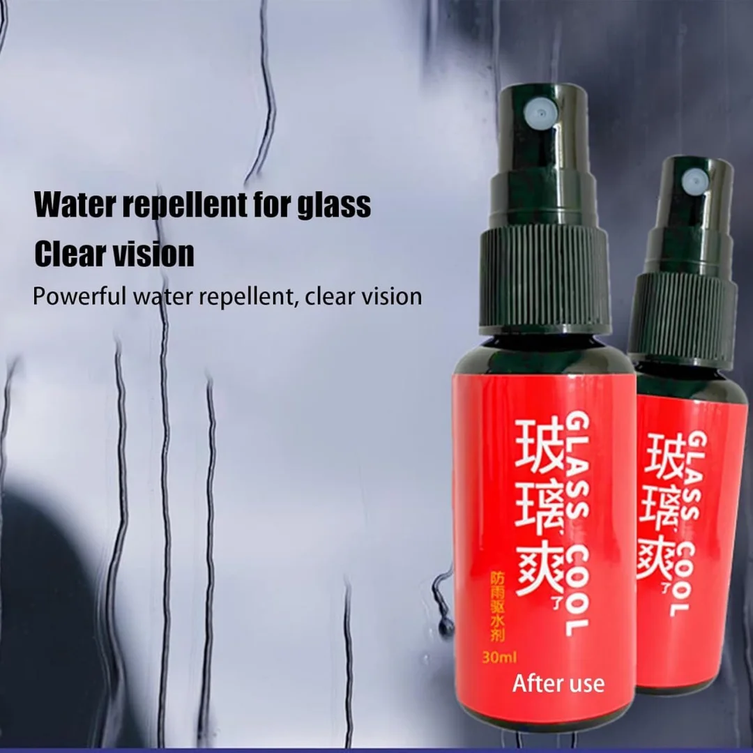Car Glass Rain Repellent Spray | 30ml Hydrophobic Windshield Protector | Long-Lasting Anti-Rain Water & Clear Visibility Solution image 1