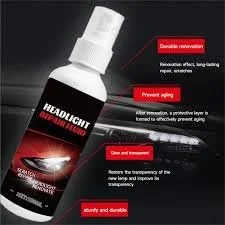 Premium Automotive Headlight Cleaner Spray 100ml | Car | Bike Headlight Lens Cleaner |Restorer | Easy DIY Headlamp Clarity |Protection, Removes Haze, Oxidation |Yellowing for Better Visibility image 2