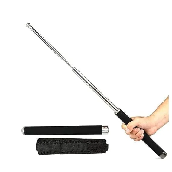 Aluminium Stainless Steel Self Defence Stick Trekking Poles Collapsible Lightweight Anti Shock Adjustable Hiking Walking Sticks Outdoor Support for Men Women image 1