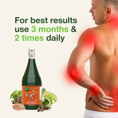 Amrit Noni Ortho Plus Juice - Herbal Health Drink For Joint Pain Relief, Knee Support, Arthritis Care & Strong Bone | Ayurvedic & 100% Natural | 750ml (Pack of 1) thumbnail 2