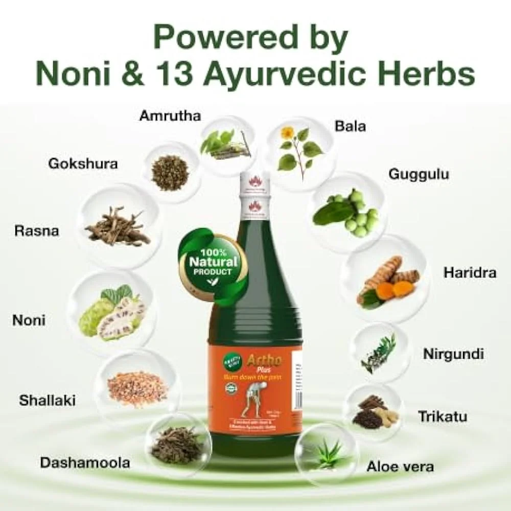 Amrit Noni Ortho Plus Juice - Herbal Health Drink For Joint Pain Relief, Knee Support, Arthritis Care & Strong Bone | Ayurvedic & 100% Natural | 750ml (Pack of 1) image 4