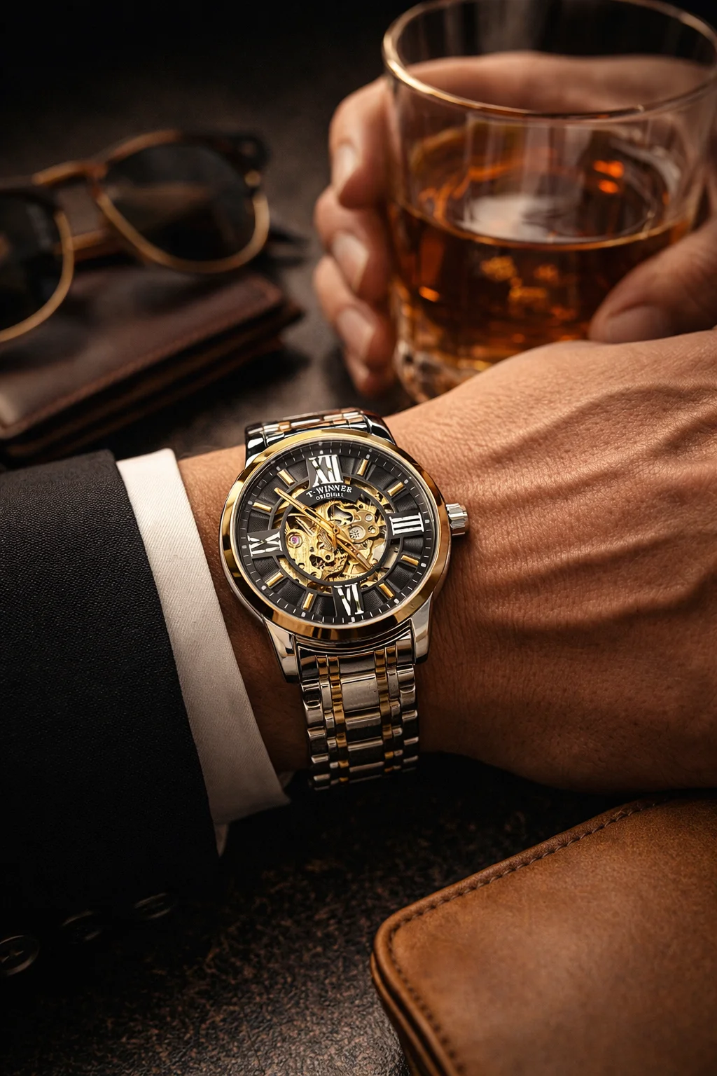 Khrist Analog Watch for Men with Revolving Gears | Precision Mechanical Series | Durable Timepiece with Elegant Design and Premium Craftsmanship image 7