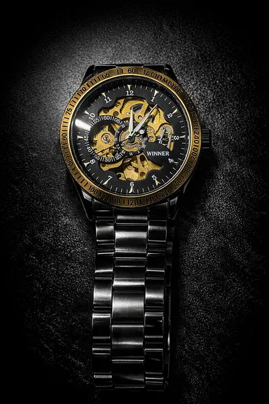 Khrist Analog Watch for Men with Revolving Gears| Precision Mechanical Series| Durable Timepiece, Elegant Design and Premium Craftsmanship thumbnail 3