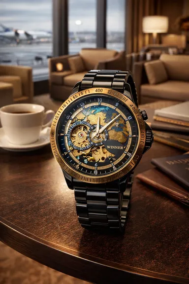 Khrist Analog Watch for Men with Revolving Gears| Precision Mechanical Series| Durable Timepiece, Elegant Design and Premium Craftsmanship thumbnail 6