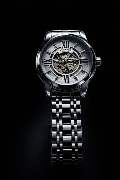 KHRIST Premium Fully Automatic Mechanical Analog Watch for Men | Exposed Working Gears Dial & Transparent Case Back | Precision Engineering, Luxury Craftsmanship & Timeless Elegance thumbnail 3