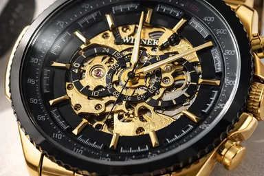 Khrist  Auto Kinetics Classic Ease: Timepiece Portfolio Inside Revolving Gears Analog Watch For Men Precision Series: Elevate Your Timekeeping Experience with Mechanical Excellence thumbnail 4