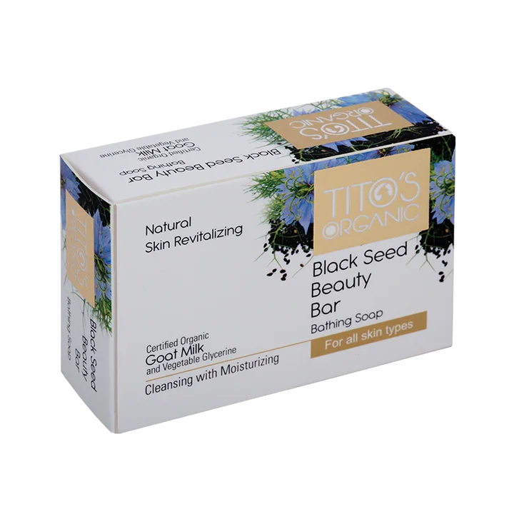Tito’s Organic Goat Milk Black Seed Beauty Bar Soap for Deep Hydration, Antioxidant Skin Protection, Gentle Cleansing & Radiant Glow  100g Natural Moisturising Bathing Bar with Black Seed Oil & Goat Milk image 2