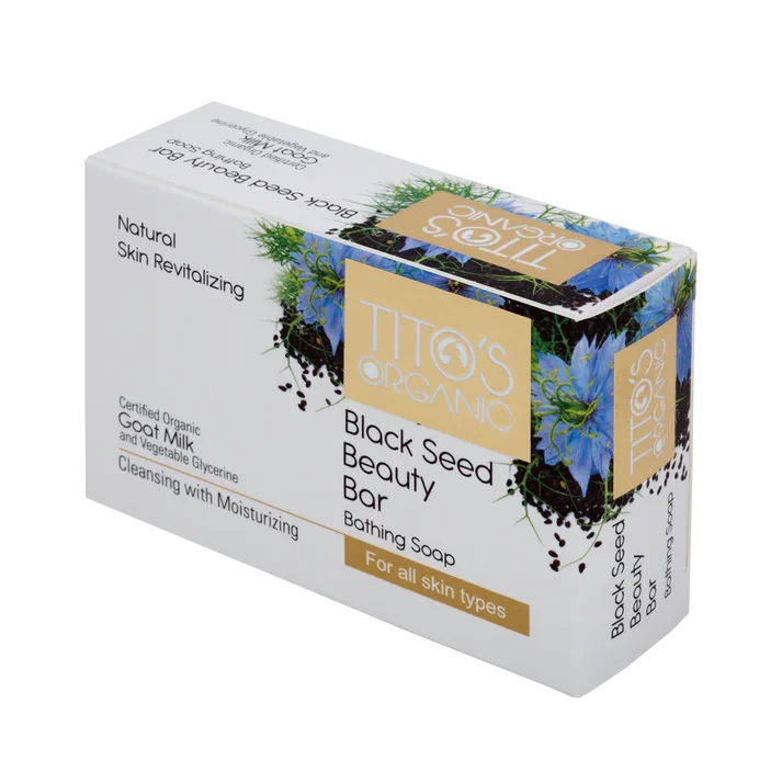 Tito’s Organic Goat Milk Black Seed Beauty Bar Soap for Deep Hydration, Antioxidant Skin Protection, Gentle Cleansing & Radiant Glow  100g Natural Moisturising Bathing Bar with Black Seed Oil & Goat Milk image 3