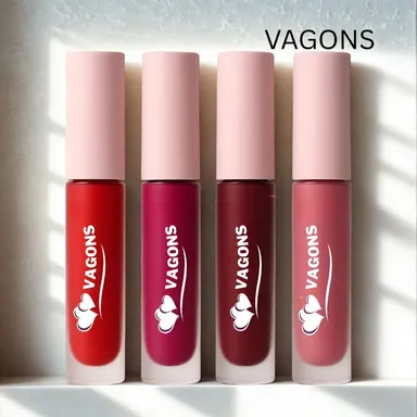 Vagons Bold Red Shades 4pc Liquid Lipstick Set 30 ml | Long‑Lasting Matte, Smudge‑Proof Red Lip Colours India | Gift Combo Beauty Pack thumbnail 0