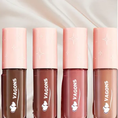 All-Day Nude Waterproof Lipstick Set of 4 Shades for Women|Long-Lasting Matte Finish|Smooth Application|Premium Cosmetic Quality|Ideal for Everyday Wear thumbnail 0
