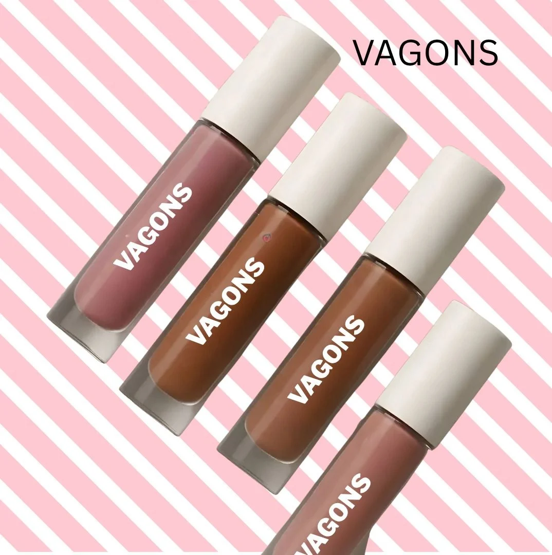 Waterproof Nude Edition Lipstick Pack of 4 Mini Liquid Matte Lipsticks 4‑Shade Set Long Lasting Smudge‑Proof Transfer‑Resistant Natural Nude & Beige Shades image 1