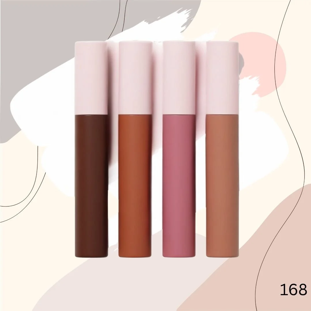 Nude Liquid Lipstick Set 4 Count| for Women | Waterproof Matte Finish, Smudge-Free, Long-Lasting Nude Lip Colour Collection image 1