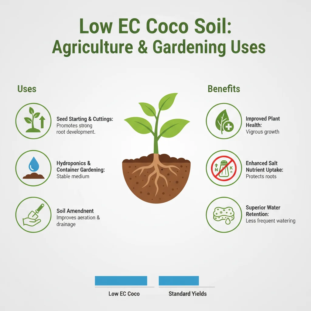Premium Natural Cocopeat Growing Medium for Plants Gardening Hydroponics Seed Germination Soil Conditioner India image 4
