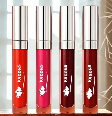 Smooth Finish Red Waterproof Liquid Lipstick Set for Women | 4 Long-Lasting Smudge-Proof Red Lip Colours for Party, Bridal & Daily Wear thumbnail 0