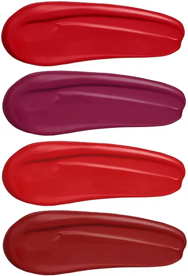 Waterproof Cherry Red Lipstick Quad Set 4 Bold Matte Liquid Lipsticks  Long Lasting, Smudge Proof, Party & Wedding Ready Shades for Women  thumbnail 1