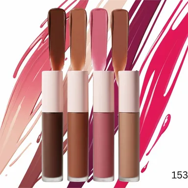 4‑Piece Nude Lipstick & Lip Colour Set Matte and Cream Finish Long Lasting Hydrating Shades for  Skin Tones, Daily & Party Wear thumbnail 0