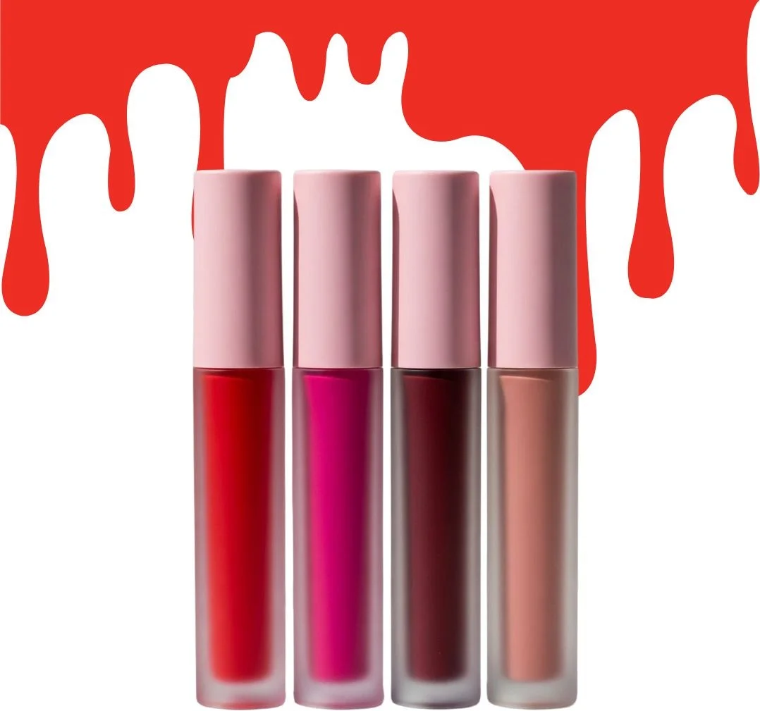 Ruby Lips Waterproof Liquid Lipstick Set for Women | Long Lasting Matte Finish Smudge Proof Transfer Proof Deep Red Lip Color Combo for Party Bridal Wear image 1