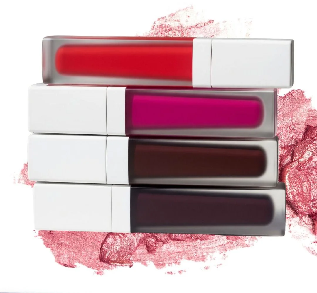 Luxe Red Quad Waterproof Liquid Lipstick Set – Ultra Matte Long-Lasting 4 Bold Red Shades for Party Wedding & Evening Makeup image 1