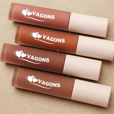 Waterproof Nude Matte Lipstick Set of 4 | Long-Lasting Liquid Lip Colours | Smudge-Proof Nude Shades for All Skin Tones thumbnail 0