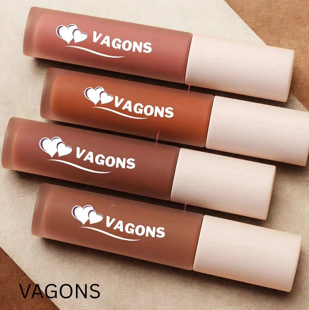 Water-Resistant Nude Liquid Lipstick Set for Women | 4 Long-Lasting Matte Shades Smudge-Proof for Daily, Office & Party Wear image 1