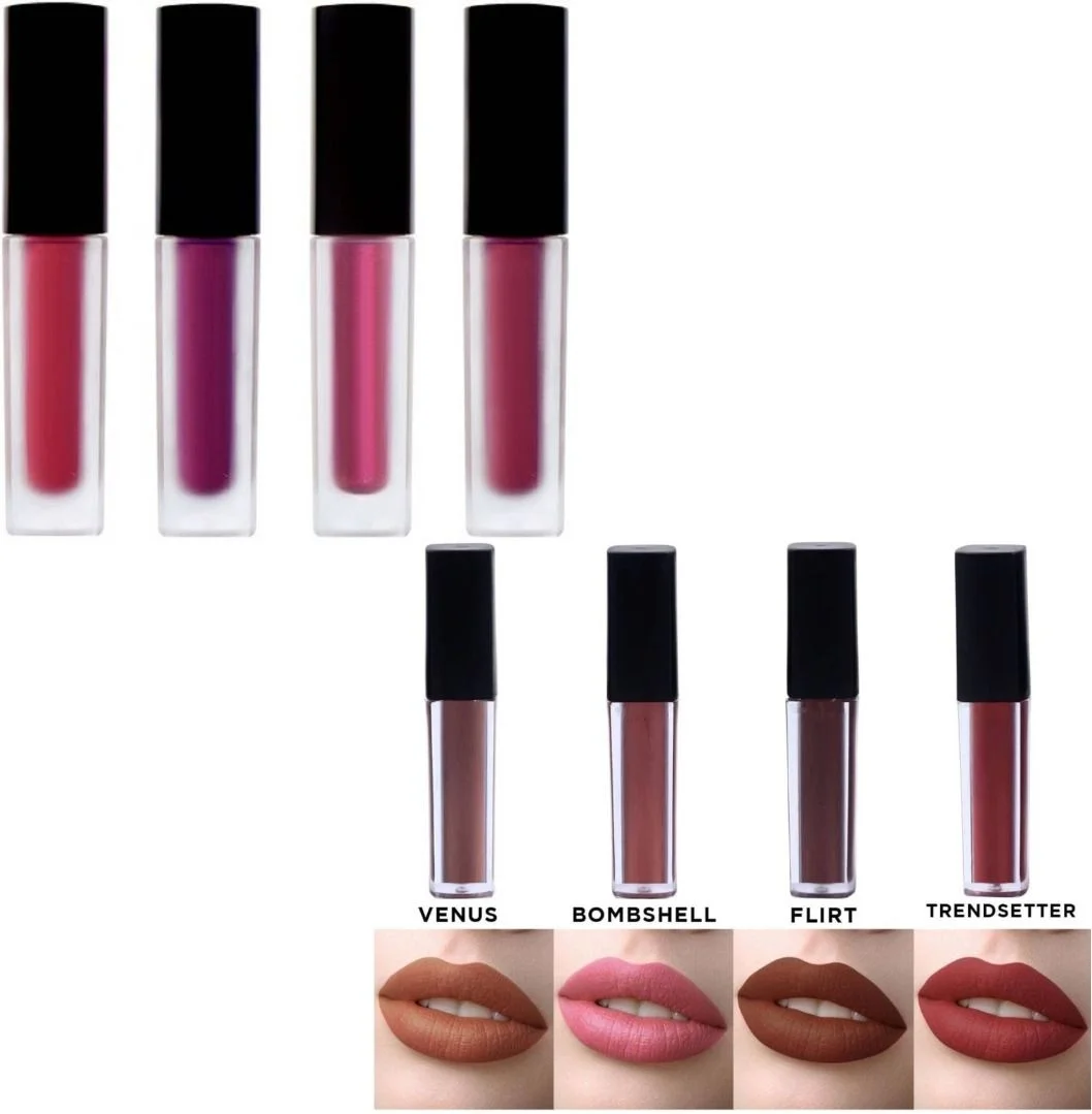 Red Nude Waterproof Liquid Lipstick Set of 8 | Ultra Matte Long-Lasting Shades for Party, Wedding, Office Daily Makeup image 1