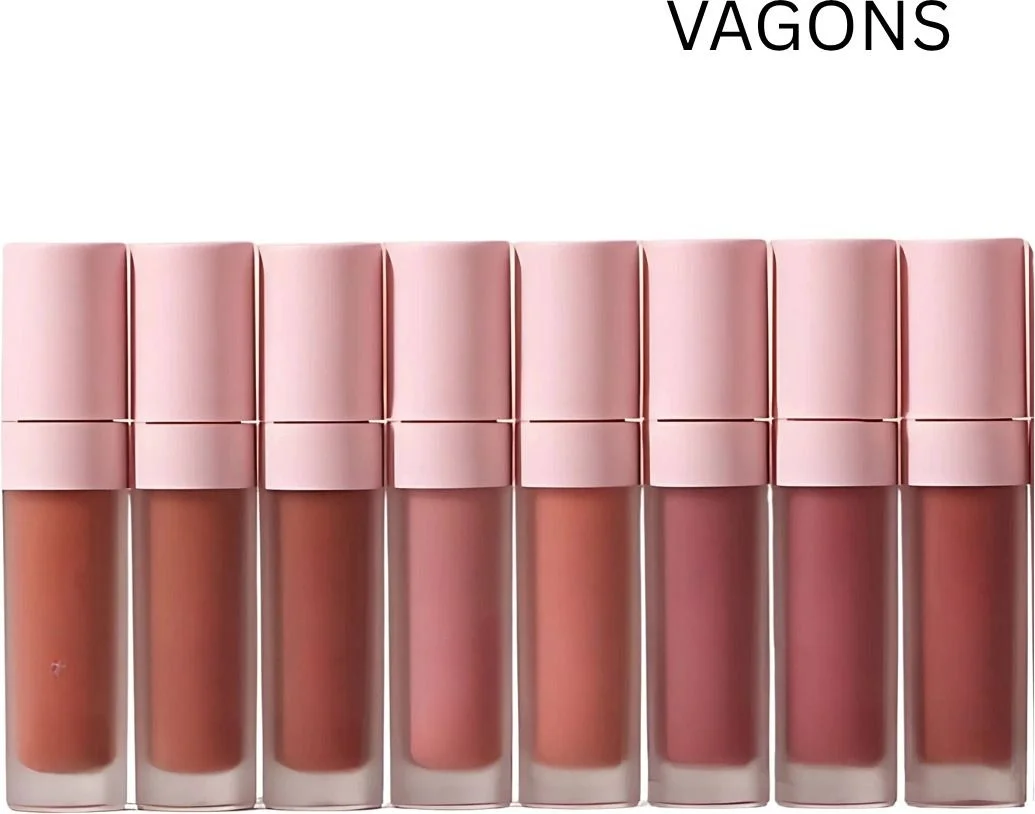 Waterproof Liquid Lipstick Pack 8 Nude Colors | Long-Lasting Matte & Hydrating Lipsticks for Women | Daily Wear, Party & Gifting Essential image 1