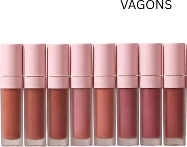 Waterproof Liquid Lipstick Pack 8 Nude Colors | Long-Lasting Matte & Hydrating Lipsticks for Women | Daily Wear, Party & Gifting Essential  thumbnail 0