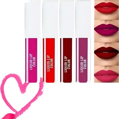 Intense Red Liquid Lipstick Set for Women – 4 Pcs Waterproof  Smudge-Proof  Long-Lasting Matte Shades Perfect for Indian Skin Tones – Rich Pigmentation, Creamy Texture, All-Day Wear”  If you want, I can also create an even longer, Amazon-ready versi thumbnail 0