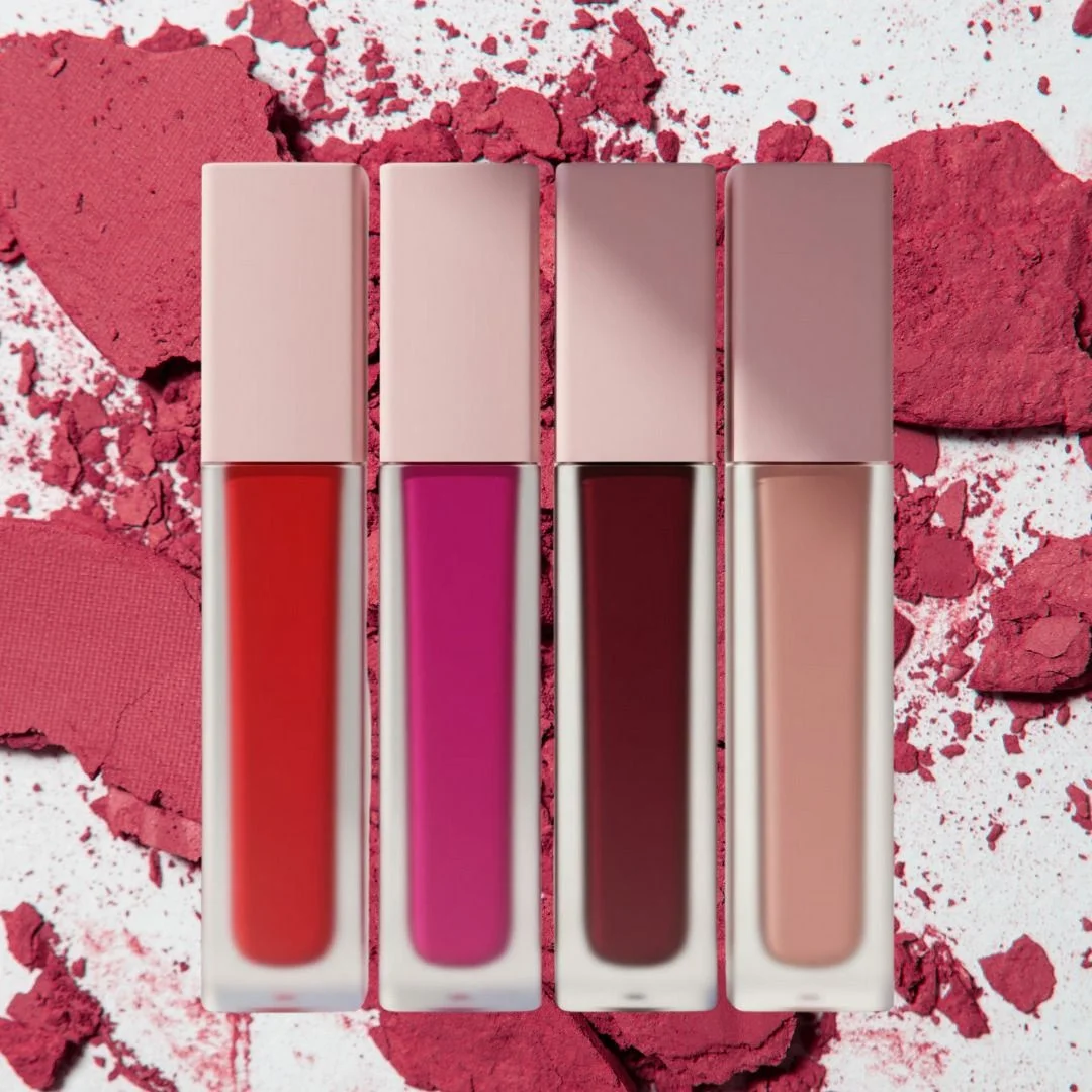 Red Rush 4-Pack Waterproof Liquid Lipstick Set – Bold Matte Red Shades|Long-Lasting Smudge-Free Wear for Party|Bridal & Evening Makeup image 1