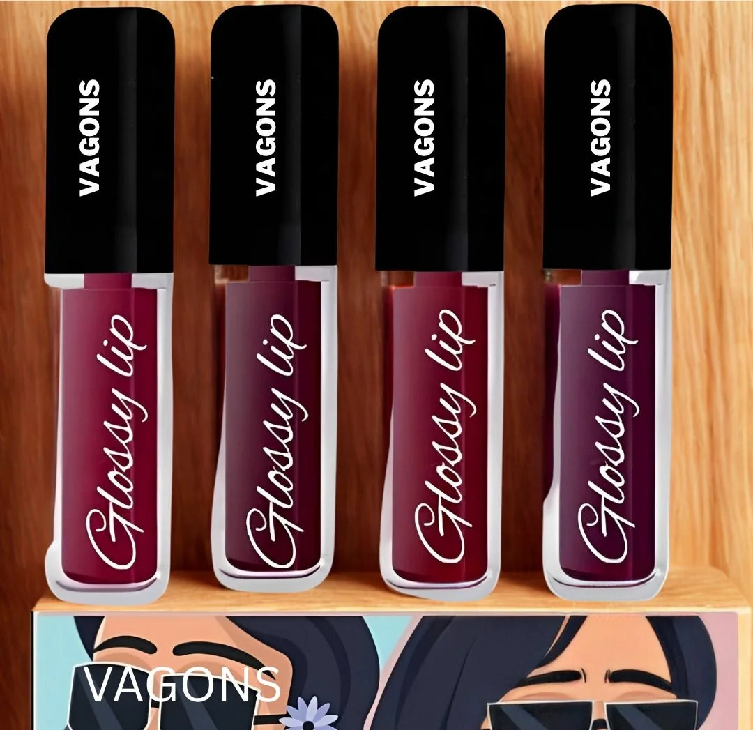 Red Waterproof Lipstick Set -Pack of 4 Mini Lipsticks|Long-Lasting Matte|Smudge-Proof|Transfer-Resistant Lip Colour for Women Party Bridal Daily Makeup image 1
