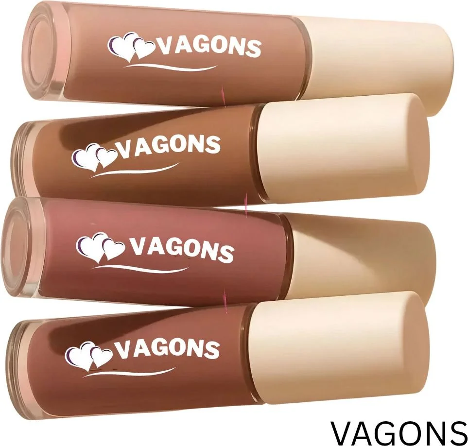 Moisture-Rich Waterproof Nude Lipstick Set – 4 Mini Long-Lasting Creamy Matte Lip Colours for Women | Smudge-Proof, Travel-Friendly Lipstick Pack India image 1