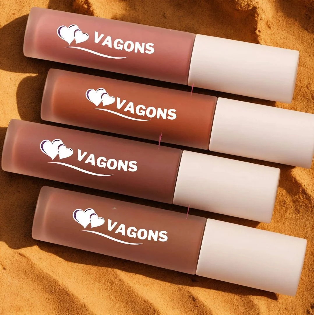 Longwear Nude Lipstick Set of 4 Waterproof Shades Matte Finish Creamy Mini Lipsticks Travel-Friendly Pack for Women Long-Lasting Daily and Party Wear image 1