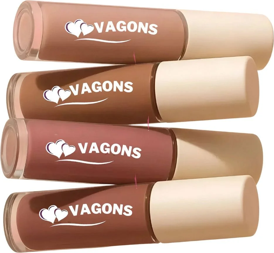 Neutral Nude Waterproof Matte Liquid Lipstick Set of 4 | Long-Lasting Smudge-Proof Nude Lip Colours for Indian Skin Tones image 1