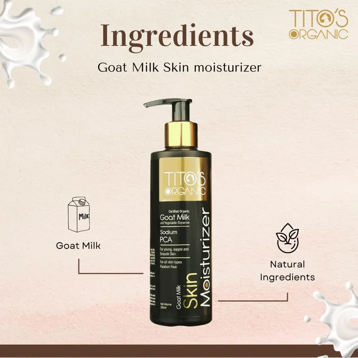 Tito’s Organic Goat Milk Skin Moisturizer, Deep Hydration & Daily Nourishment image 4