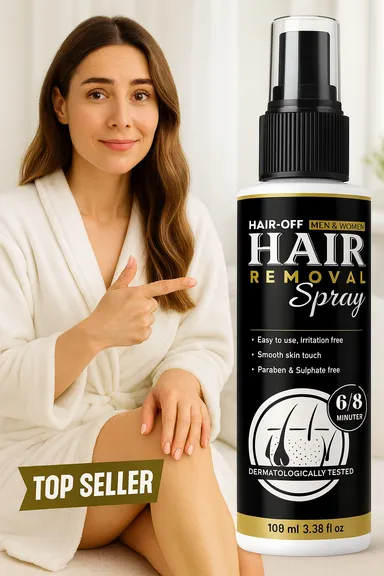 Hair Removal Spray 100ML for Chest Back Legs Underarms Intimate Area | Quick Results, Easy to Use Unisex Hair Removal Solution thumbnail 0