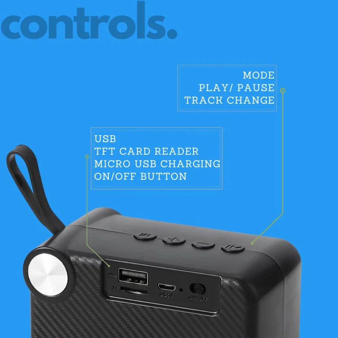 MZ M406SP (PORTABLE BLUETOOTH SPEAKER) Dynamic Thunder Sound, 1200mAh Battery 5 W Bluetooth Speaker (multicolor) image 2