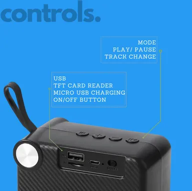 MZ M406SP (PORTABLE BLUETOOTH SPEAKER) Dynamic Thunder Sound, 1200mAh Battery 5 W Bluetooth Speaker (multicolor) thumbnail 1