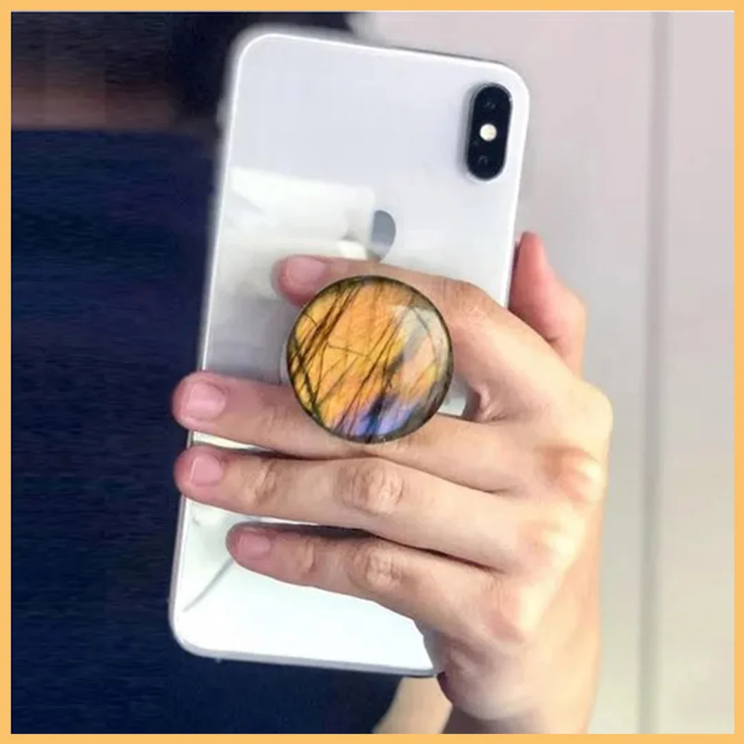 Universal Mobile Popsocket Grip Stand for Smartphones with Strong Adhesive 360 Degree Rotating Phone Holder for One Hand Use Selfie Viewing and Video Calls image 3