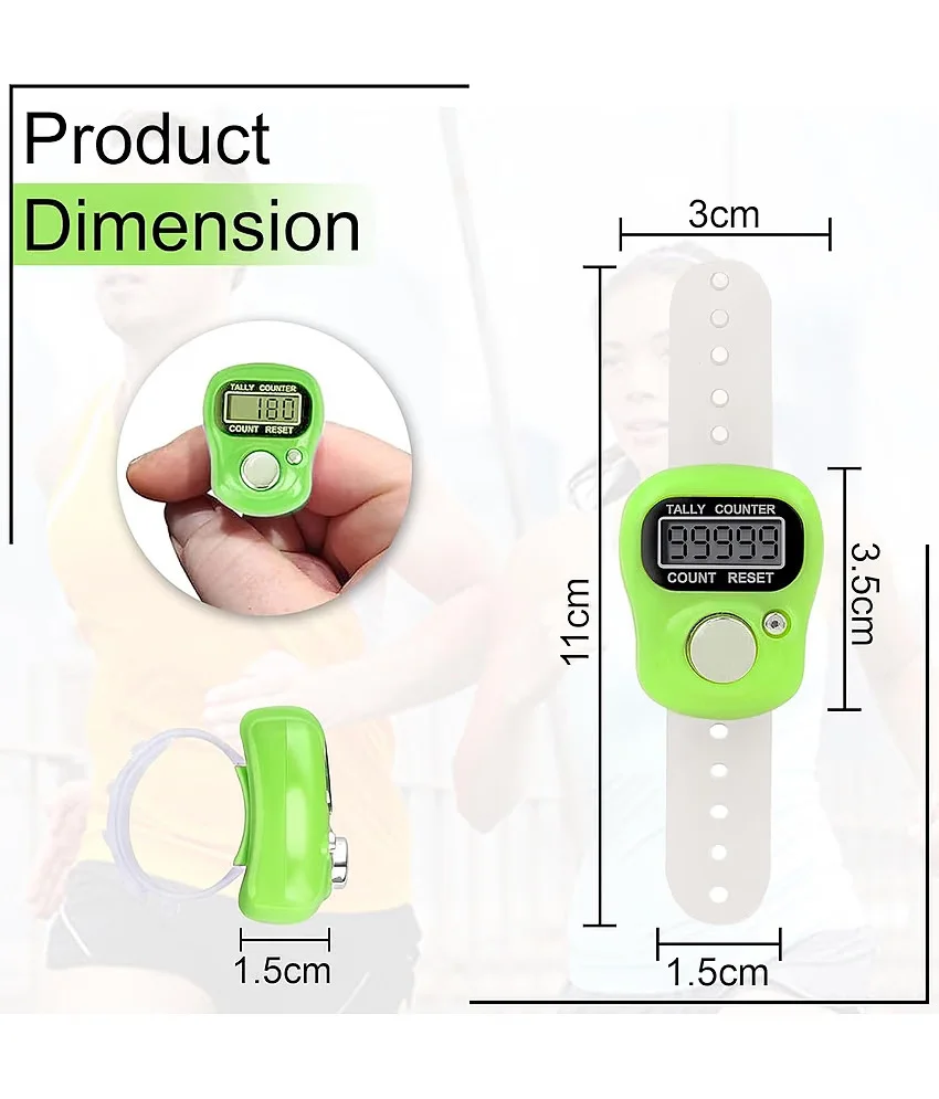 Digital Finger Tally Counter with LCD Display 5 Digit Handheld Mechanical Clicker for Crowd Counting Prayers Events Sports Security and Inventory Use image 7