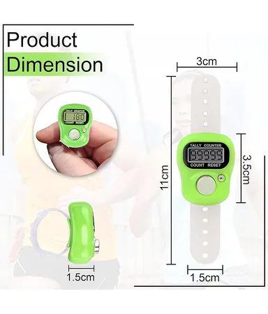 Digital Finger Tally Counter with LCD Display 5 Digit Handheld Mechanical Clicker for Crowd Counting Prayers Events Sports Security and Inventory Use thumbnail 6